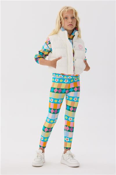 Tyess Kız Çocuk Beyaz Şişme Yelek