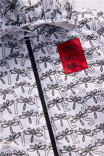 Tyess Kız Çocuk Desenli Kayak Montu