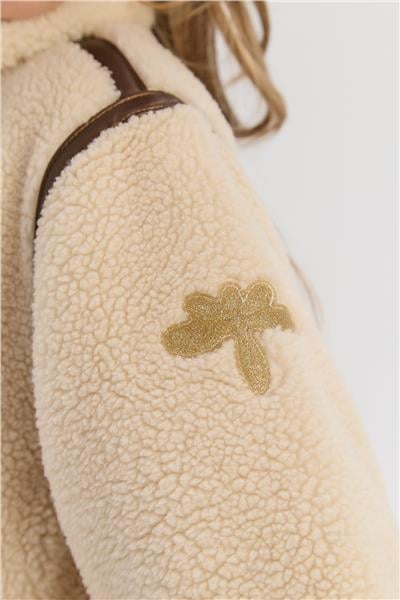 Tyess Kız Çocuk Ekru Mont