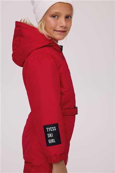 Tyess Kız Çocuk Kırmızı Kayak Tulumu