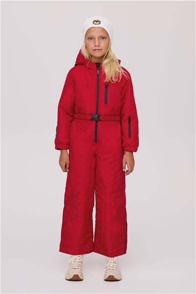 Tyess Kız Çocuk Kırmızı Kayak Tulumu