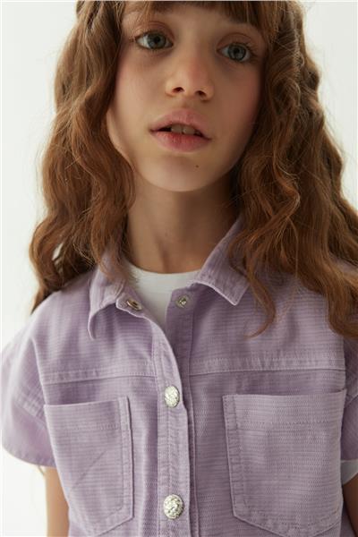 Tyess Kız Çocuk Lila Yelek