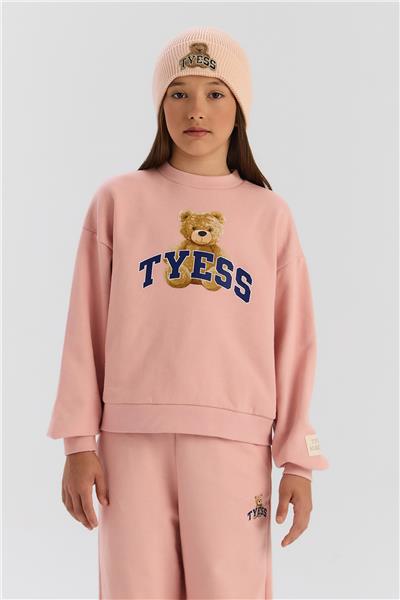 Tyess Kız Çocuk Pudra Eşofman Altı