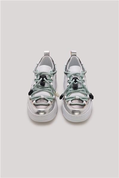 Tyess Kız Çocuk Gümüş Spor Ayakkabı