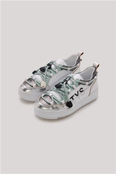Tyess Kız Çocuk Gümüş Spor Ayakkabı