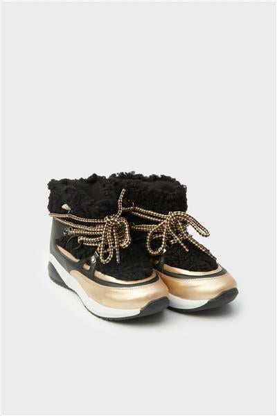 Tyess Kız Çocuk Renkli Bağcıklı Fermuarlı Bot