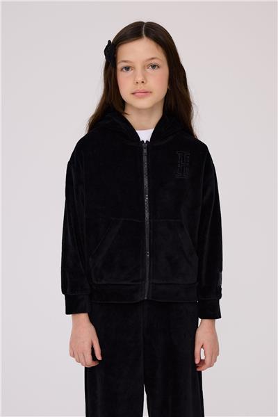 Tyess Kız Çocuk Siyah Eşofman Üstü