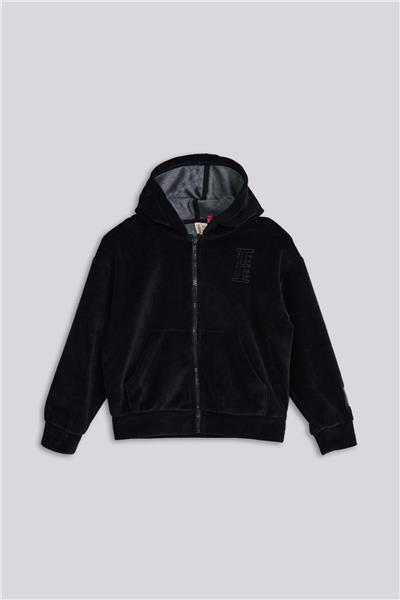 Tyess Kız Çocuk Siyah Eşofman Üstü