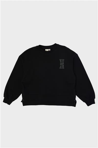 Tyess Kız Çocuk Siyah Sweatshirt