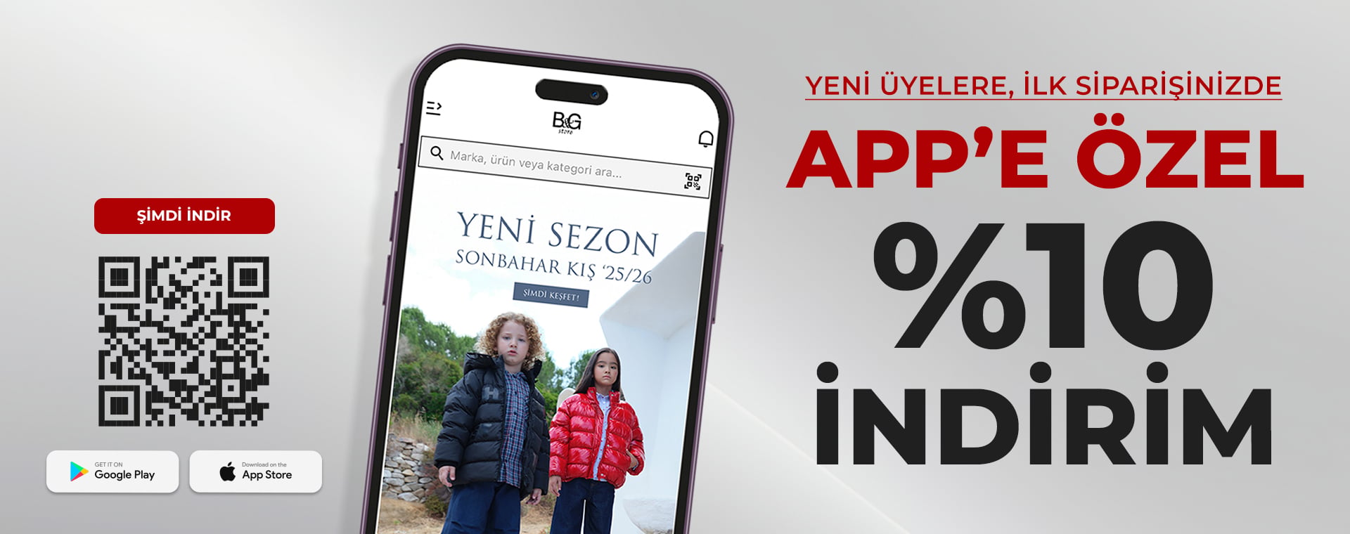 B&G Store - Kampanya 1 Nisan - 30 Haziran tarihleri arasında geçerlidir.