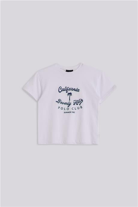Beverly Hills Polo Club Erkek Çocuk Beyaz TshirtBeverly Hills Polo Club Erkek Çocuk Beyaz Tshirt