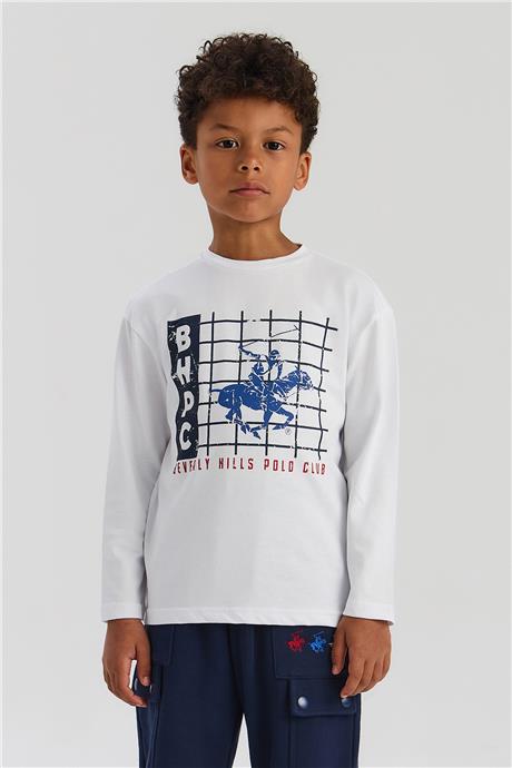Beverly Hills Polo Club Erkek Çocuk Beyaz TshirtBeverly Hills Polo Club Erkek Çocuk Beyaz Tshirt