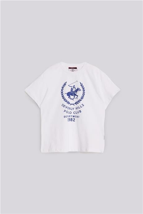 Beverly Hills Polo Club Erkek Çocuk Beyaz TshirtBeverly Hills Polo Club Erkek Çocuk Beyaz Tshirt