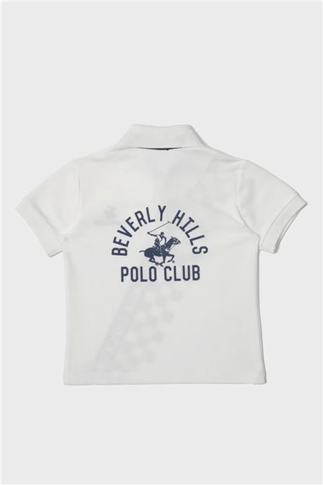Beverly Hills Polo Club Erkek Çocuk Beyaz T-Shirt