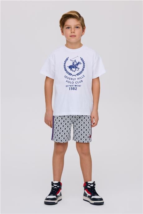 Beverly Hills Polo Club Erkek Çocuk Beyaz TshirtBeverly Hills Polo Club Erkek Çocuk Beyaz Tshirt