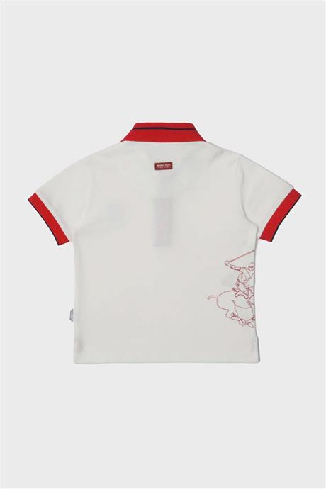 Beverly Hills Polo Club Erkek Çocuk Beyaz T-Shirt