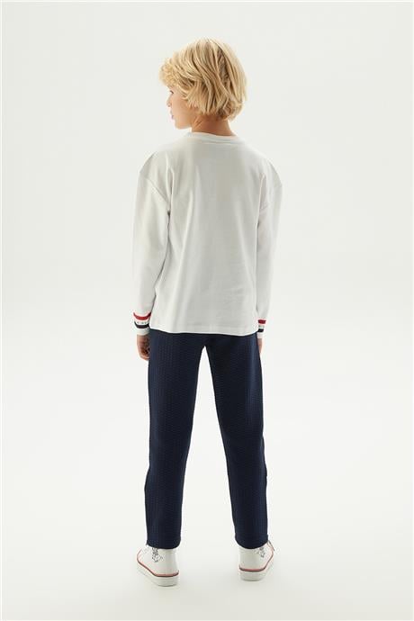 Beverly Hills Polo Club Erkek Çocuk Beyaz T-Shirt