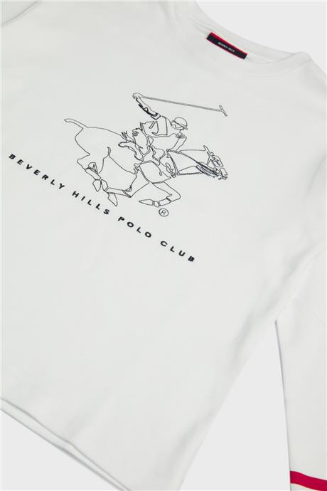 Beverly Hills Polo Club Erkek Çocuk Beyaz T-Shirt