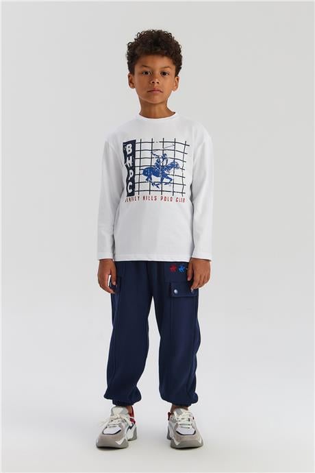 Beverly Hills Polo Club Erkek Çocuk Beyaz TshirtBeverly Hills Polo Club Erkek Çocuk Beyaz Tshirt