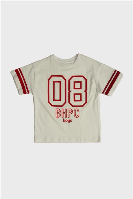 Beverly Hills Polo Club Erkek Çocuk Beyaz T-Shirt