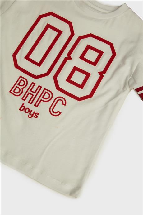 Beverly Hills Polo Club Erkek Çocuk Beyaz T-Shirt