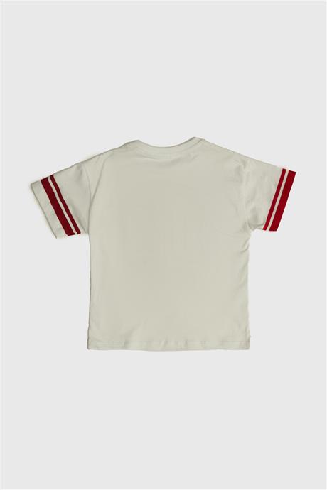Beverly Hills Polo Club Erkek Çocuk Beyaz T-Shirt