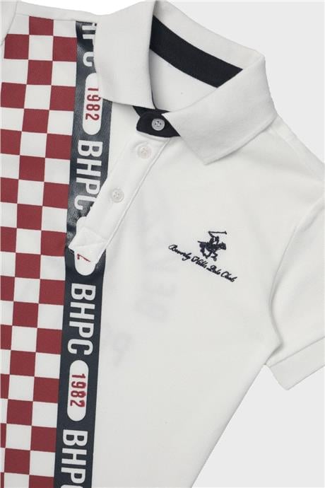 Beverly Hills Polo Club Erkek Çocuk Beyaz T-Shirt