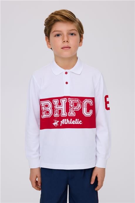 Beverly Hills Polo Club Erkek Çocuk Beyaz TshirtBeverly Hills Polo Club Erkek Çocuk Beyaz Tshirt