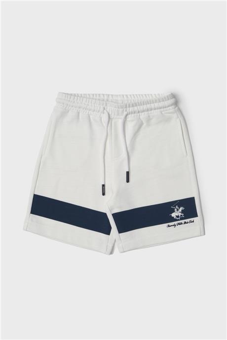 Beverly Hills Polo Club Erkek Çocuk Beyaz Şort