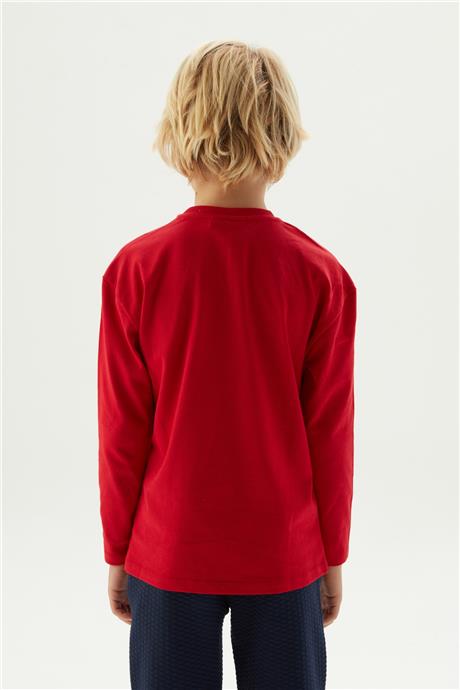 Beverly Hills Polo Club Erkek Çocuk Bordo T-Shirt