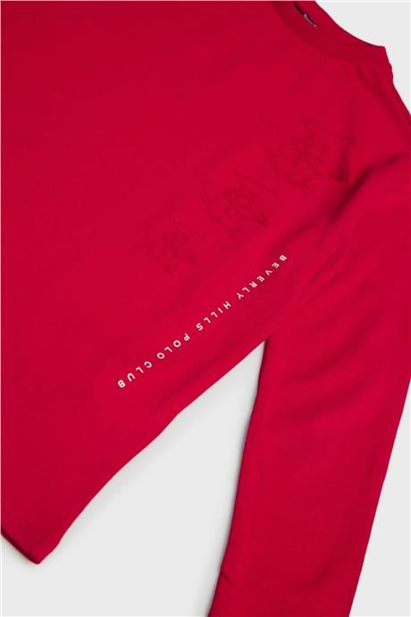 Beverly Hills Polo Club Erkek Çocuk Bordo T-Shirt