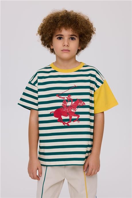 Beverly Hills Polo Club Erkek Çocuk Çizgili TshirtBeverly Hills Polo Club Erkek Çocuk Çizgili Tshirt