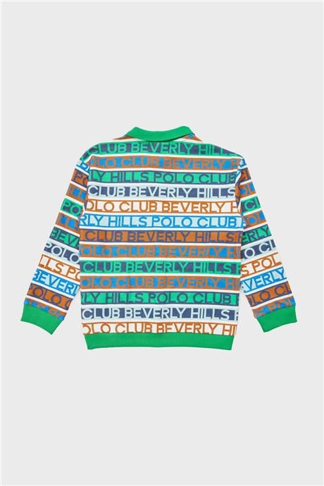 Beverly Hills Polo Club Erkek Çocuk Desenli Sweatshirt