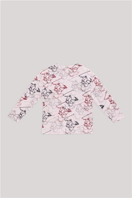 Beverly Hills Polo Club Erkek Çocuk Desenli T-Shirt