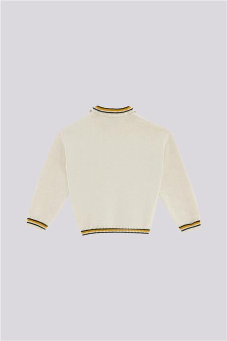 Beverly Hills Polo Club Boy Ecru SweaterBeverly Hills Polo Club Boy Ecru Sweater