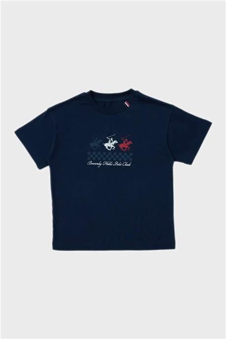 Beverly Hills Polo Club Erkek Çocuk Lacivert T-Shirt