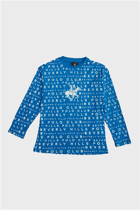 Beverly Hills Polo Club Erkek Çocuk Mavi T-Shirt