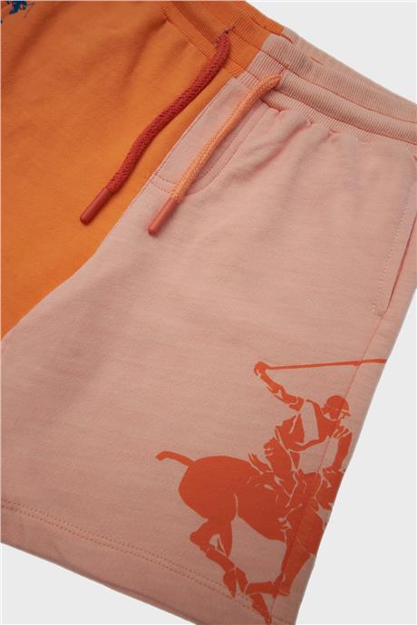 Beverly Hills Polo Club Erkek Çocuk Oranj Şort