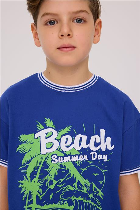 Beverly Hills Polo Club Erkek Çocuk Saks TshirtBeverly Hills Polo Club Erkek Çocuk Saks Tshirt
