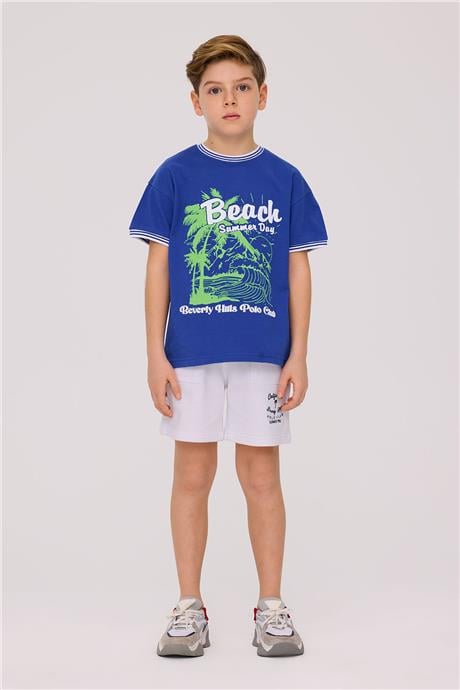 Beverly Hills Polo Club Erkek Çocuk Saks TshirtBeverly Hills Polo Club Erkek Çocuk Saks Tshirt
