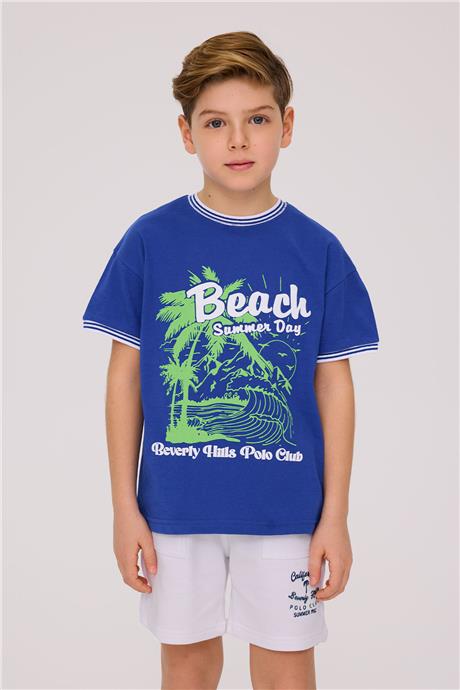 Beverly Hills Polo Club Erkek Çocuk Saks TshirtBeverly Hills Polo Club Erkek Çocuk Saks Tshirt