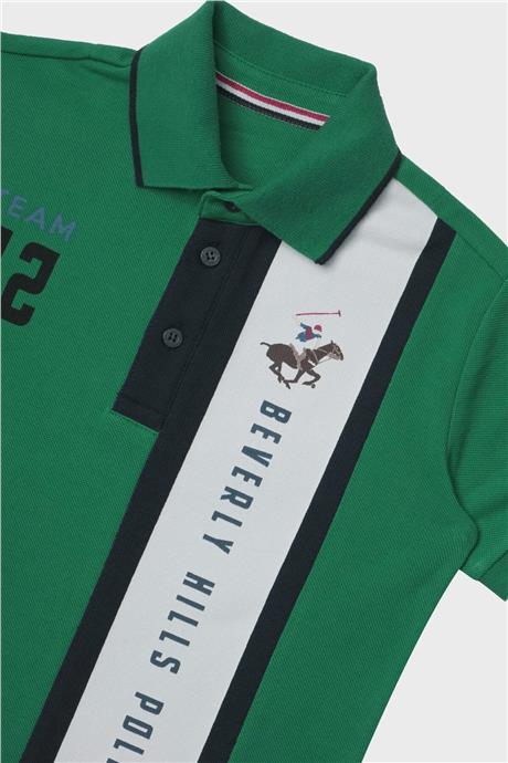 Beverly Hills Polo Club Erkek Çocuk Yeşil T-Shirt