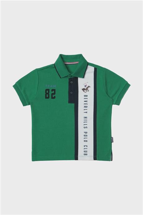 Beverly Hills Polo Club Erkek Çocuk Yeşil T-Shirt