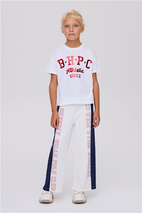 Beverly Hills Polo Club Kız Çocuk Beyaz TshirtBeverly Hills Polo Club Kız Çocuk Beyaz Tshirt