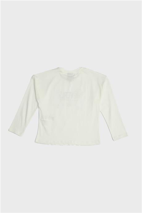 Beverly Hills Polo Club Kız Çocuk Beyaz T-Shirt