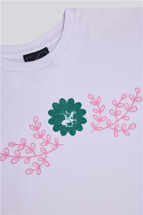 Beverly Hills Polo Club Kız Çocuk Beyaz T-ShirtBeverly Hills Polo Club Kız Çocuk Beyaz T-Shirt