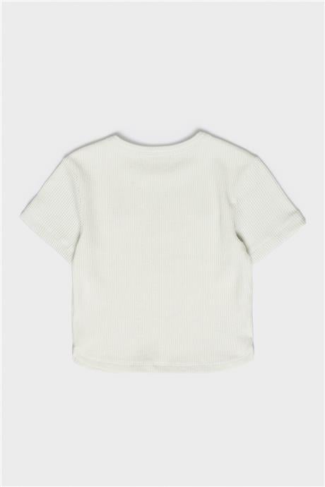 Beverly Hills Polo Club Kız Çocuk Beyaz T-Shirt
