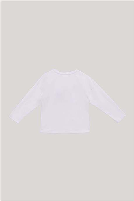 Beverly Hills Polo Club Kız Çocuk Beyaz T-Shirt