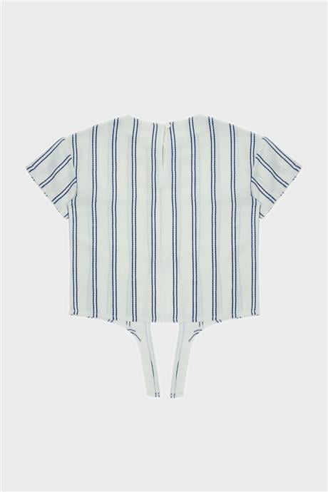 Beverly Hills Polo Club Kız Çocuk Çizgili T-Shirt