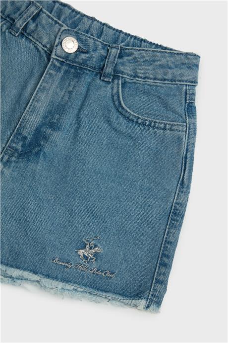 Beverly Hills Polo Club Kız Çocuk Denim Şort